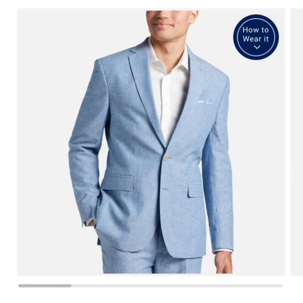 JOE Joseph Abboud - Linen Blend Slim Fit Suit (jacket and pants)